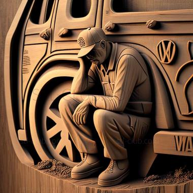 3D model Volkswagen Worker (STL)